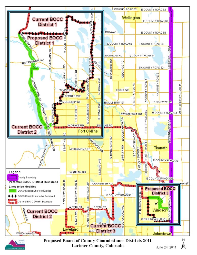 Public comment sought on Larimer redistricting boundaries