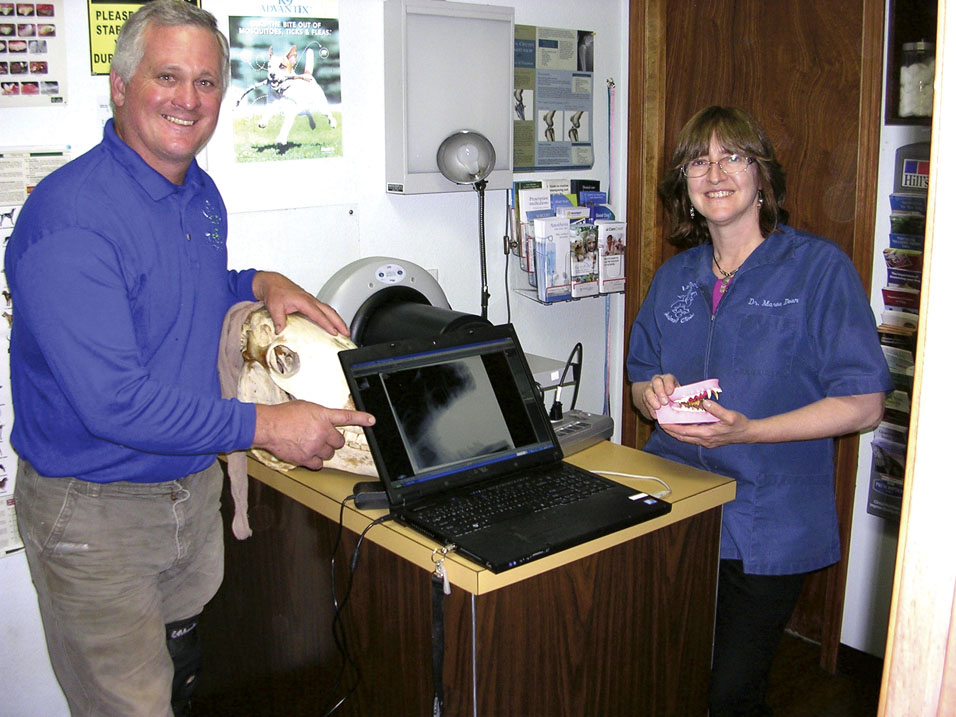 New portable X-ray processor at LaPorte Animal Clinic
