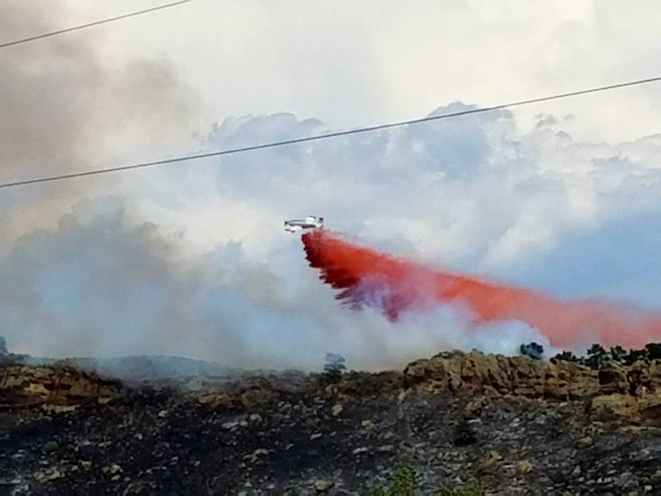 Spring Glade Fire burning West of Loveland and Fort Collins