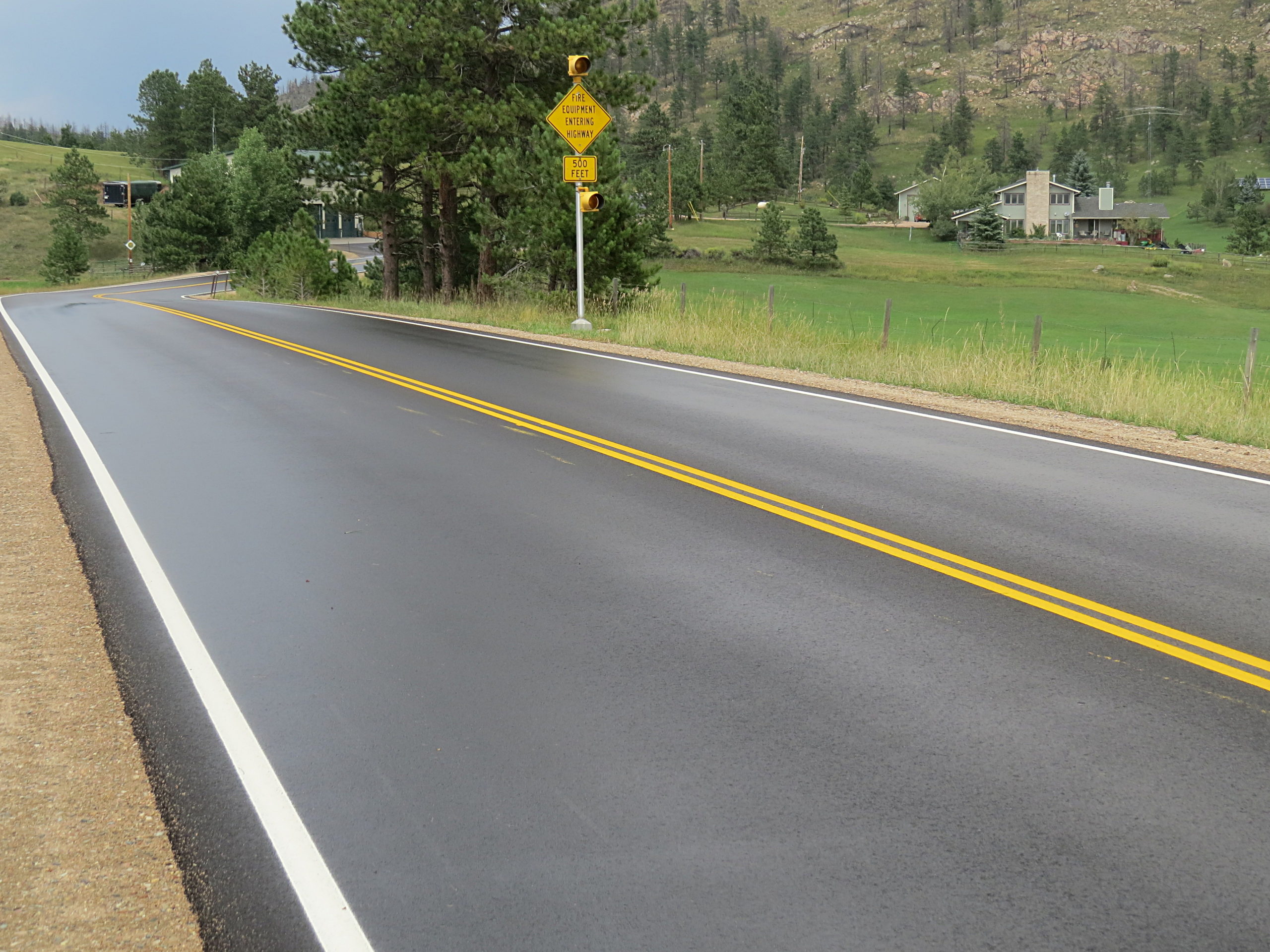 Rist Canyon Road ready for the RCVFD Mountain Festival