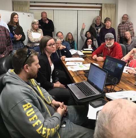 LaPorte citizens pack the house at a LAPAC meeting about a proposed gravel pit