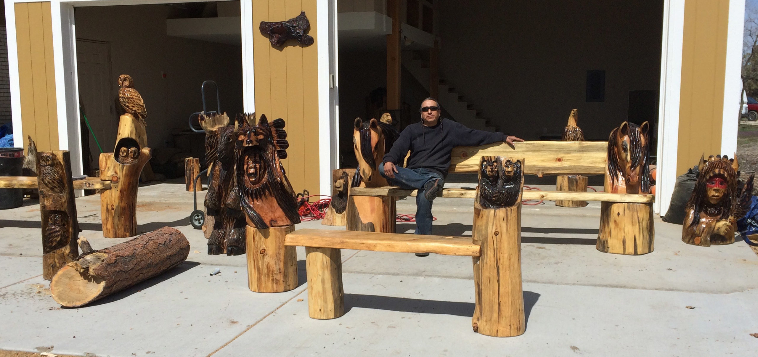 Bryan Redmoon – If it’s a wood sculpture, it’s probably his