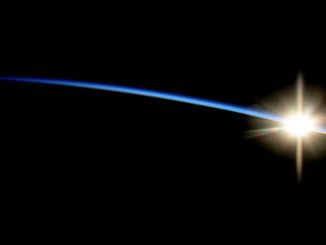 ISS, astronaut, sunrise from space