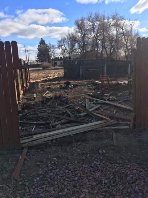 Main Street Wellington fence destroyed by a hit and run