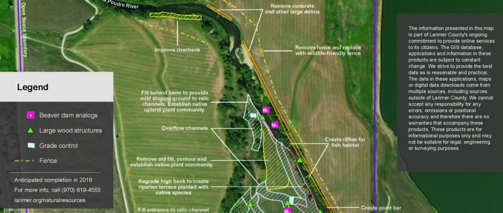 River Bluffs Open Space, located between Timnath and Windsor, is a popular place to go biking on the Poudre River Trail, birding, picnicking and exploring the river. No trail or trailhead closures are expected during the restoration project, which should take 10-12 weeks to complete.