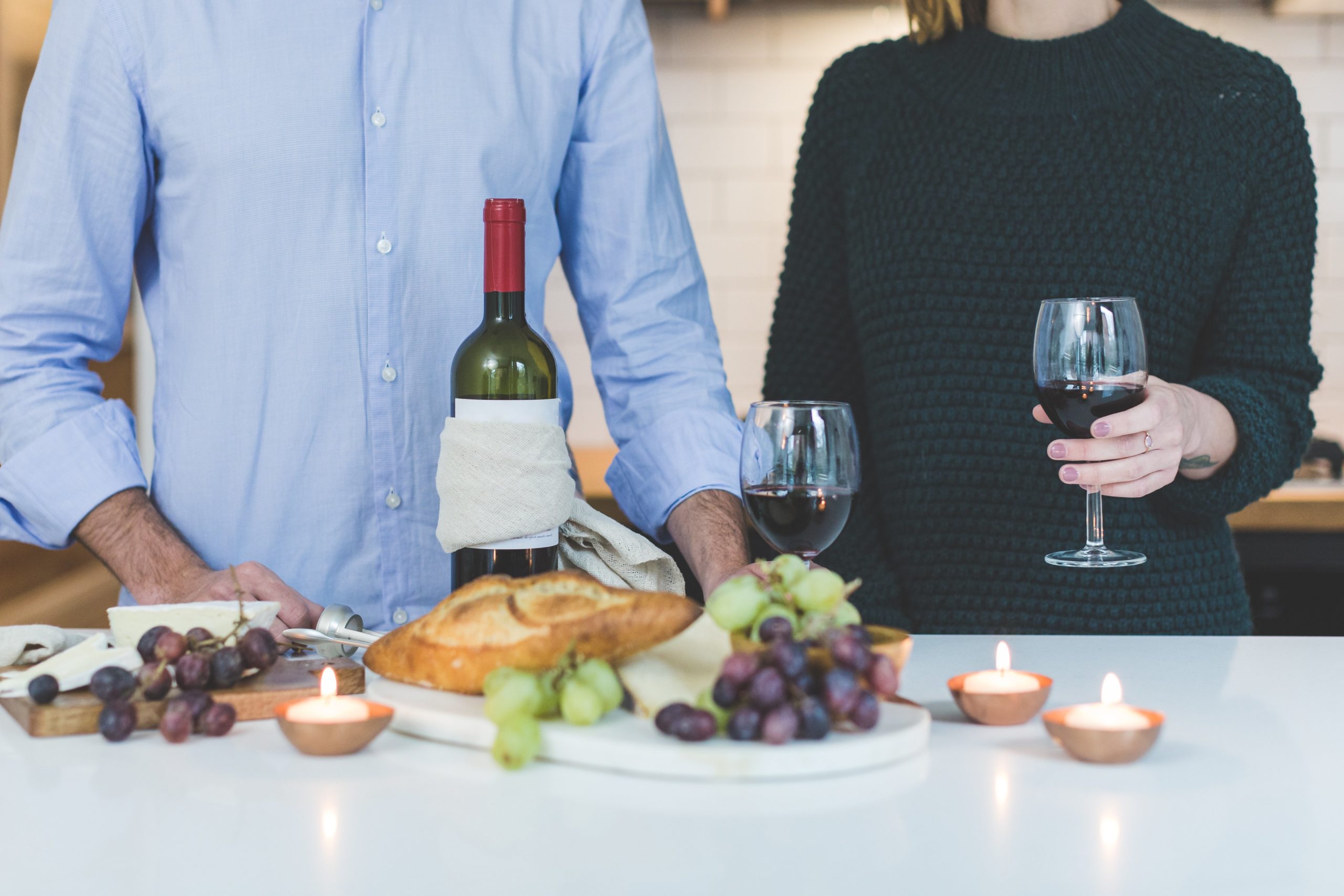 Getaway with wine and chocolate