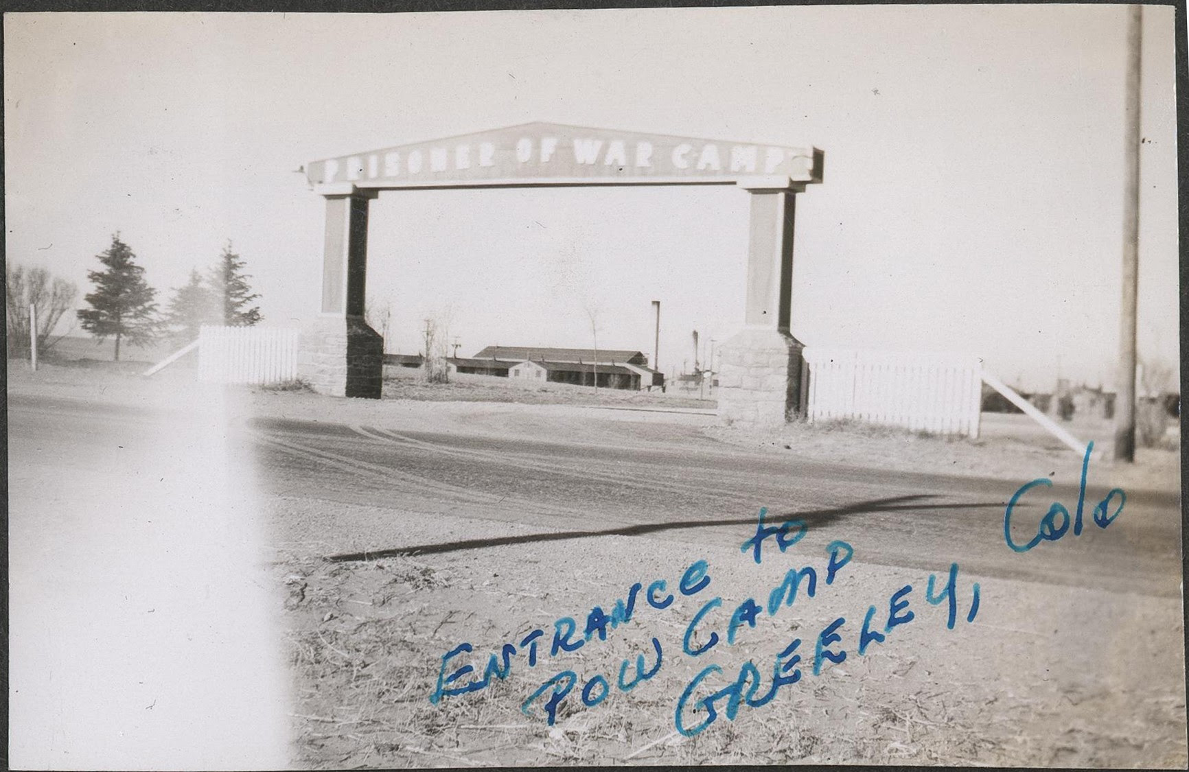 Restoration of the pillars of POW Camp 202