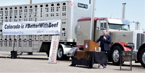 Governor Jared Polis speaks to the importance of Colorado's beef industry and its future.
