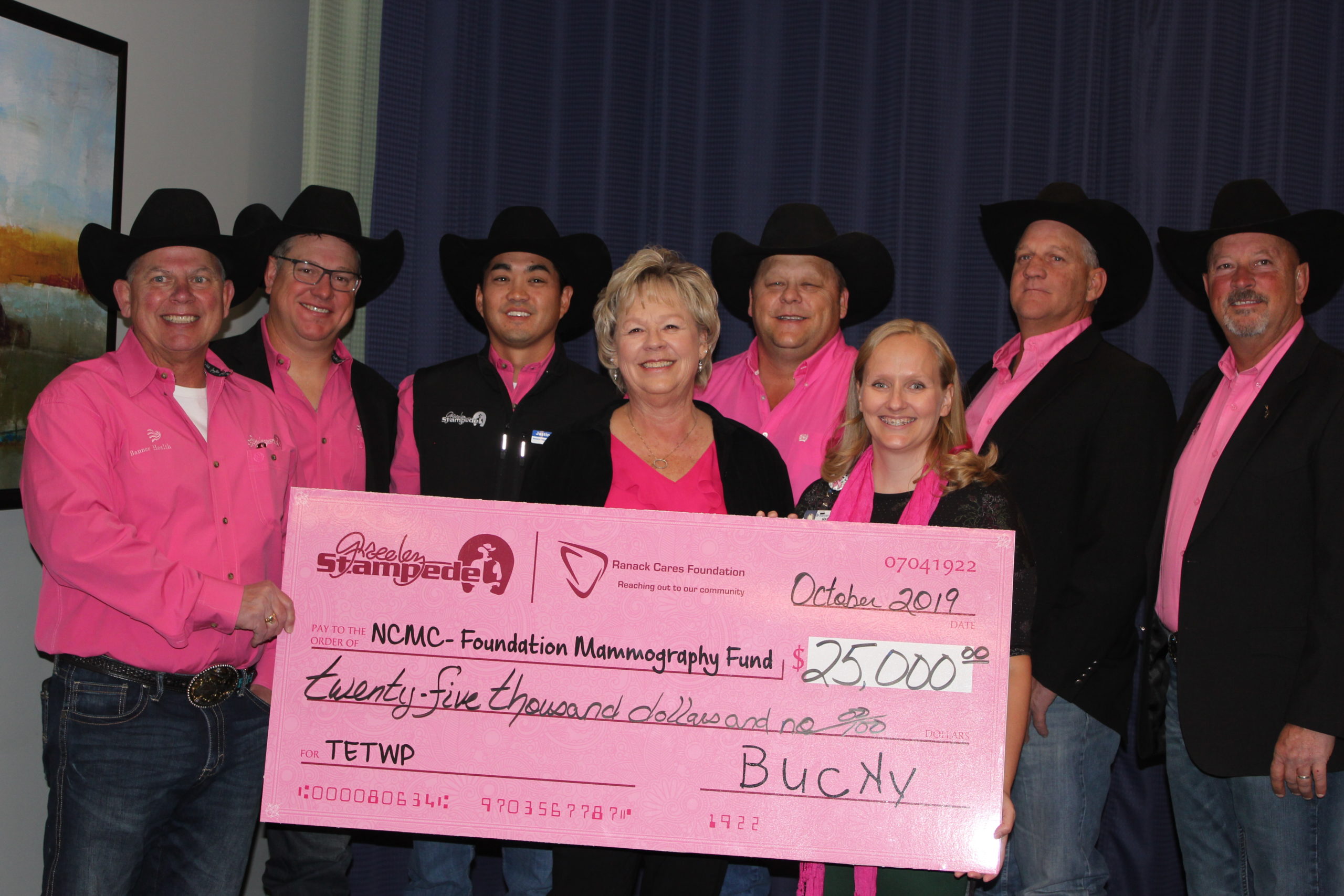 North Colorado Medical Center receives donation from Greeley Stampede and Ranack Cares Foundation