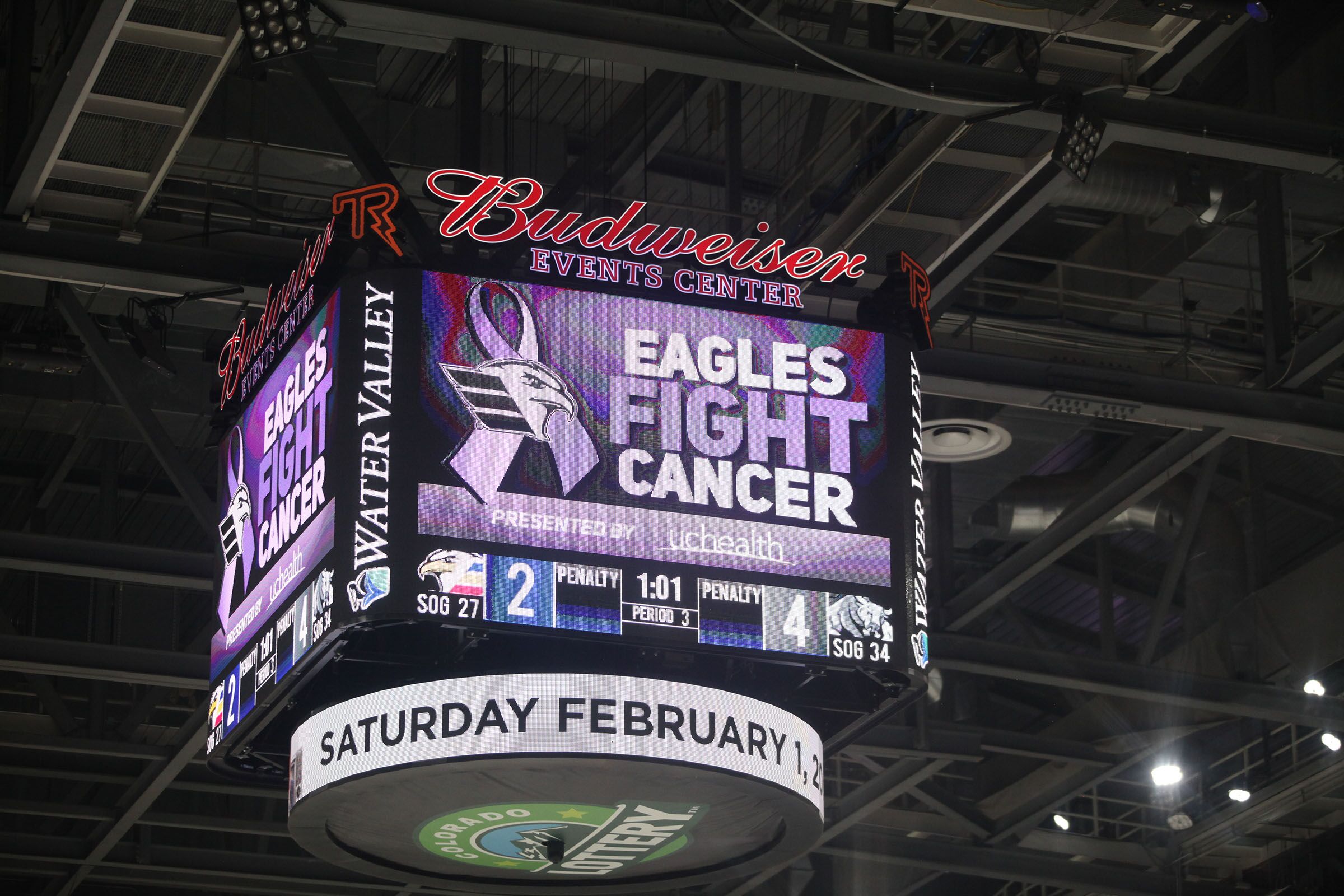 Colorado Eagles Take Center Ice with UCHealth Cancer Warriors to Honor Their Battle