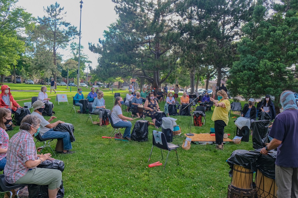 Off the Hook Arts Threw Their First-Ever Community Drum Circle