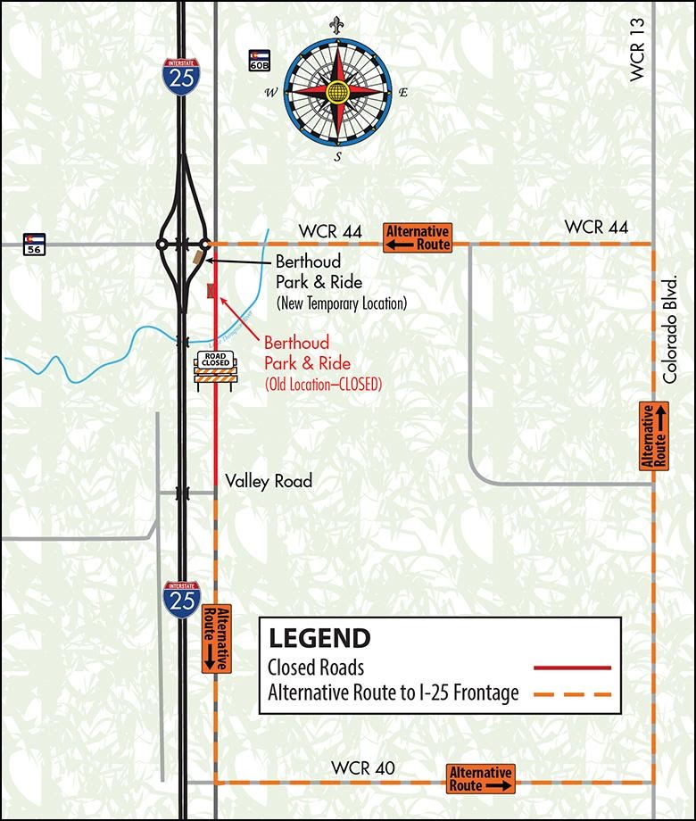 I-25 North Express Lanes Project to Permanently Close Part of Frontage Road