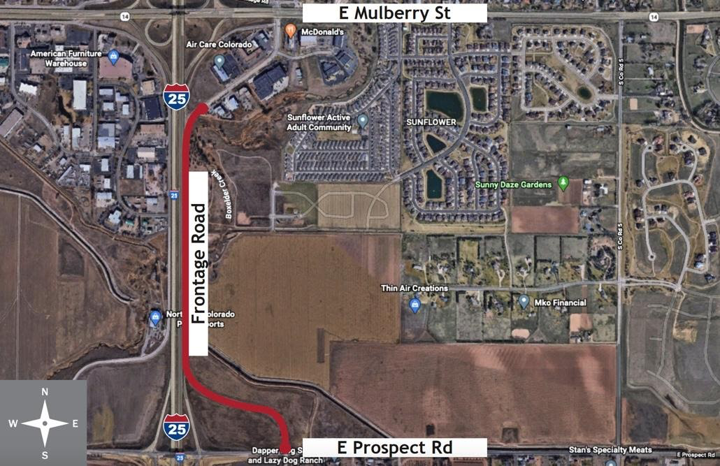 Widening of I-25 to Permanently Close Road