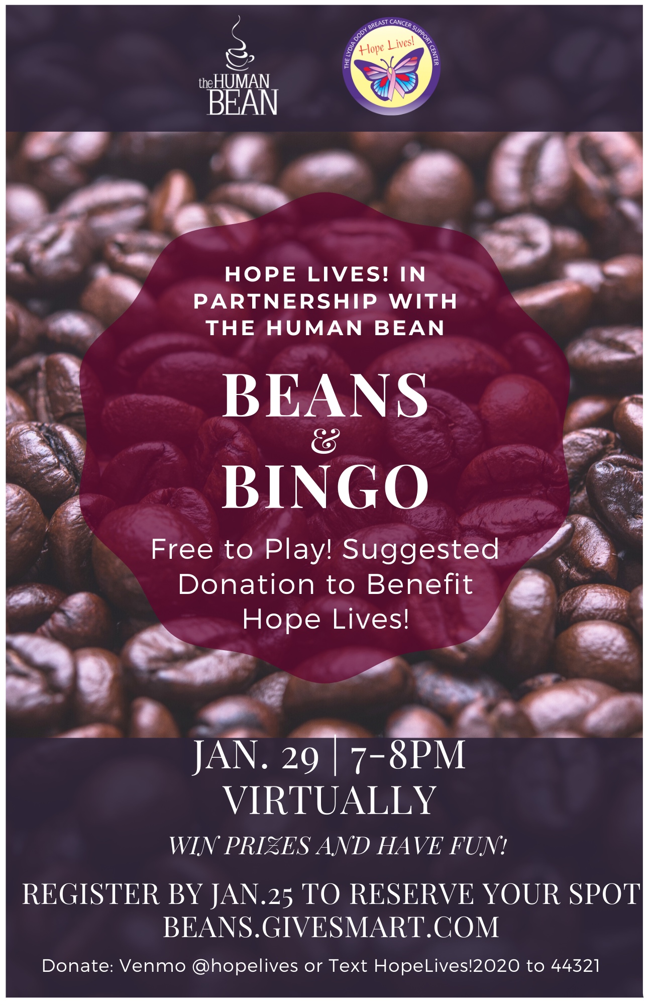 The Human Bean Northern Colorado to Host Bean and Bingo for Hope