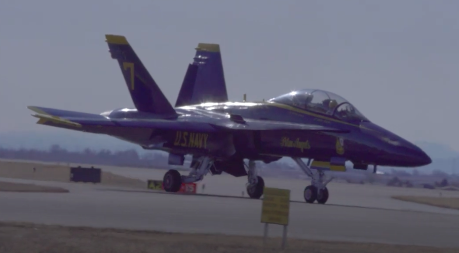 U.S. Navy Blue Angels Recent Flight Over Loveland Preparation for Airshow