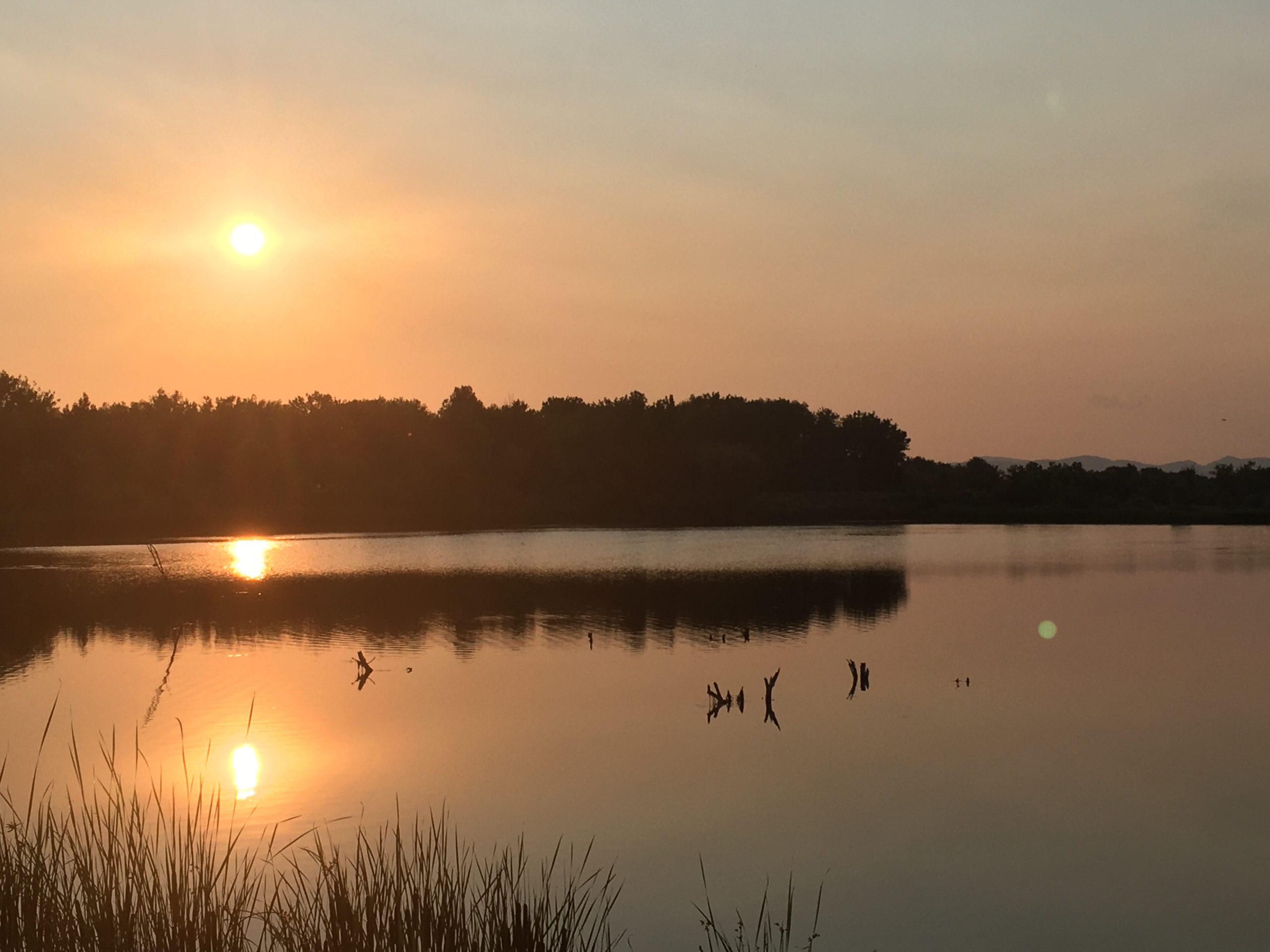 Photo of the Week: Sun Setting at River Bend Ponds