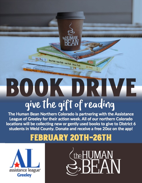Human Bean Northern Colorado Hosts Book Drive for Weld County School District 6