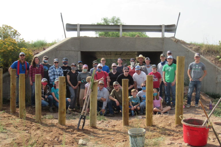 CSU Students Construct Wildlife-Friendly Crossings on Private Lands