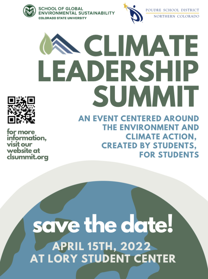 Climate Leadership Summit for High School Students Hosted by CSU, PSD on Friday, April 15