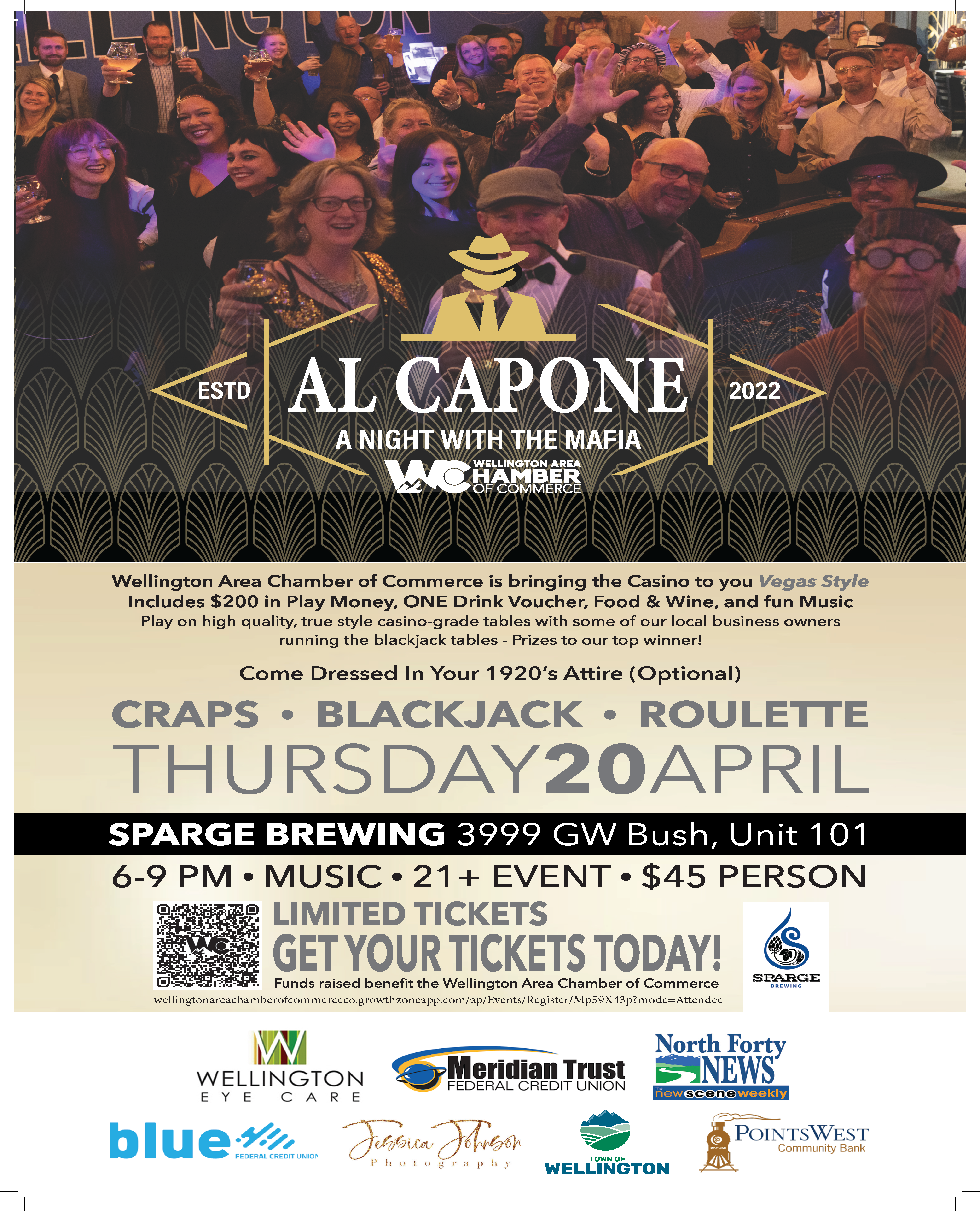 1920’s Style Casino Event Brings Fun and Prizes to Wellington