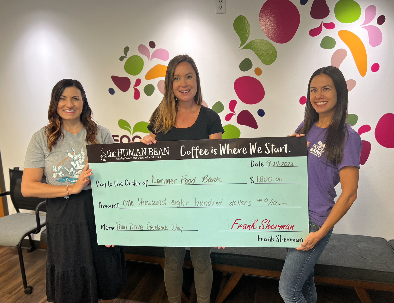 Human Bean Northern Colorado Raises $5,400 for Hunger Relief in Local Communities