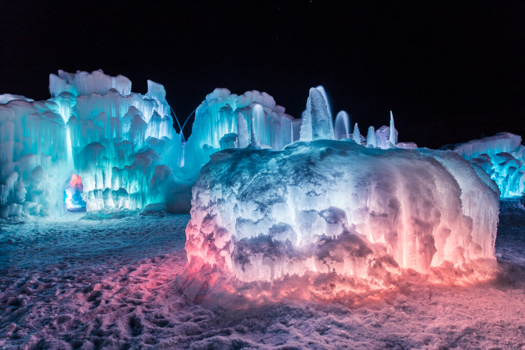 Ice Artists in Cripple Creek Begin Growing Icicles to Create a Manmade