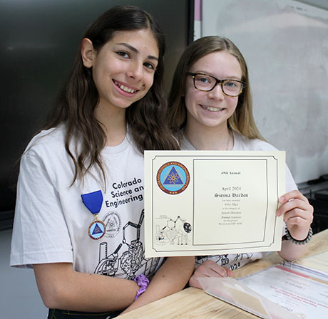 First Place Awarded to Saint Joseph Students at State Science Fair