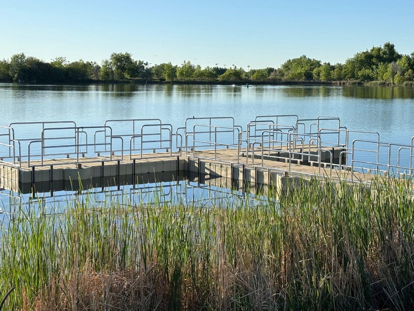 New Fishing Dock at River’s Edge Natural Area