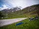 Bike on the Grass in the Mountains