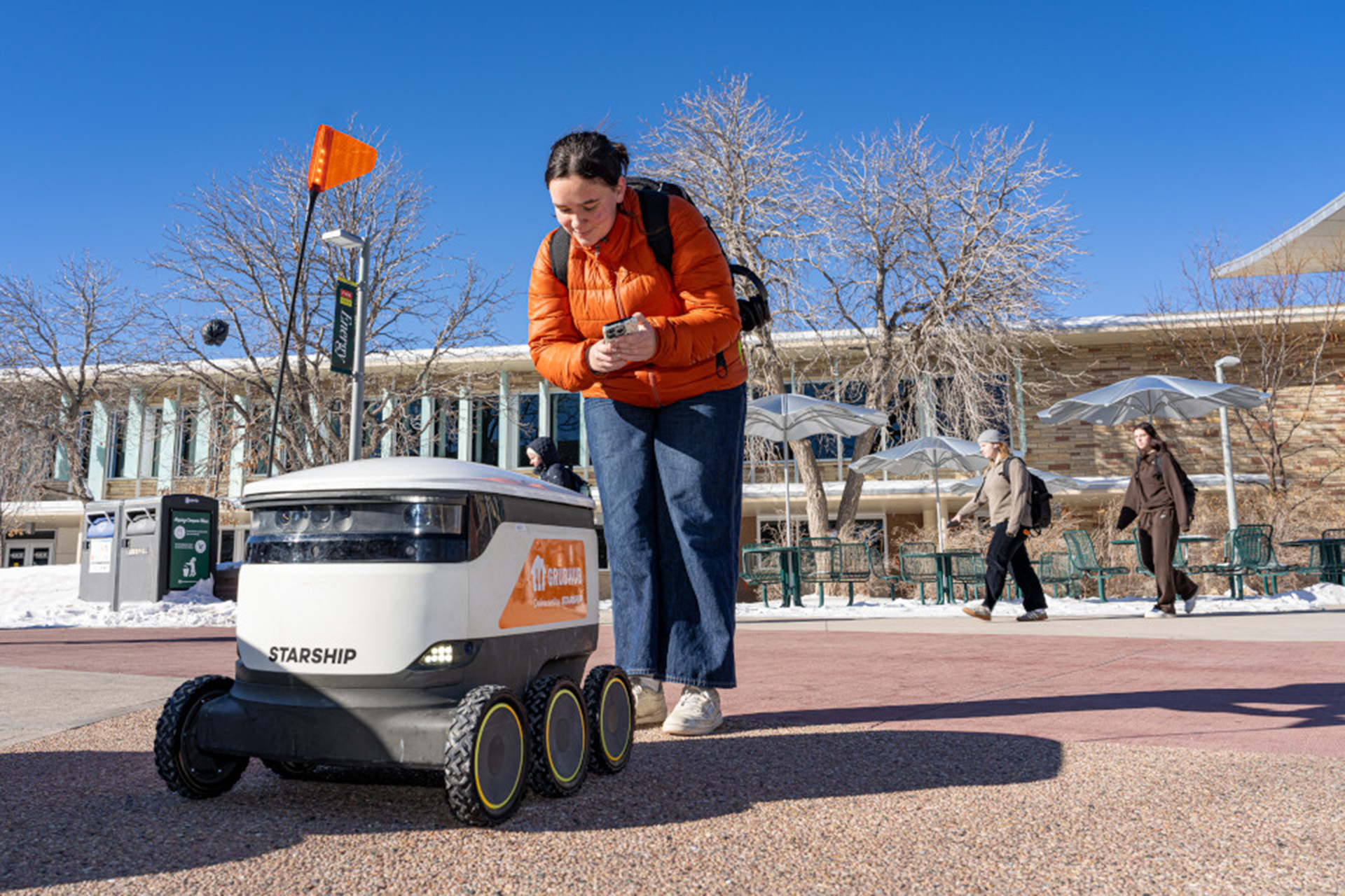 Food Delivery Goes Futuristic at CSU: Robot Couriers Now Rolling Across Campus