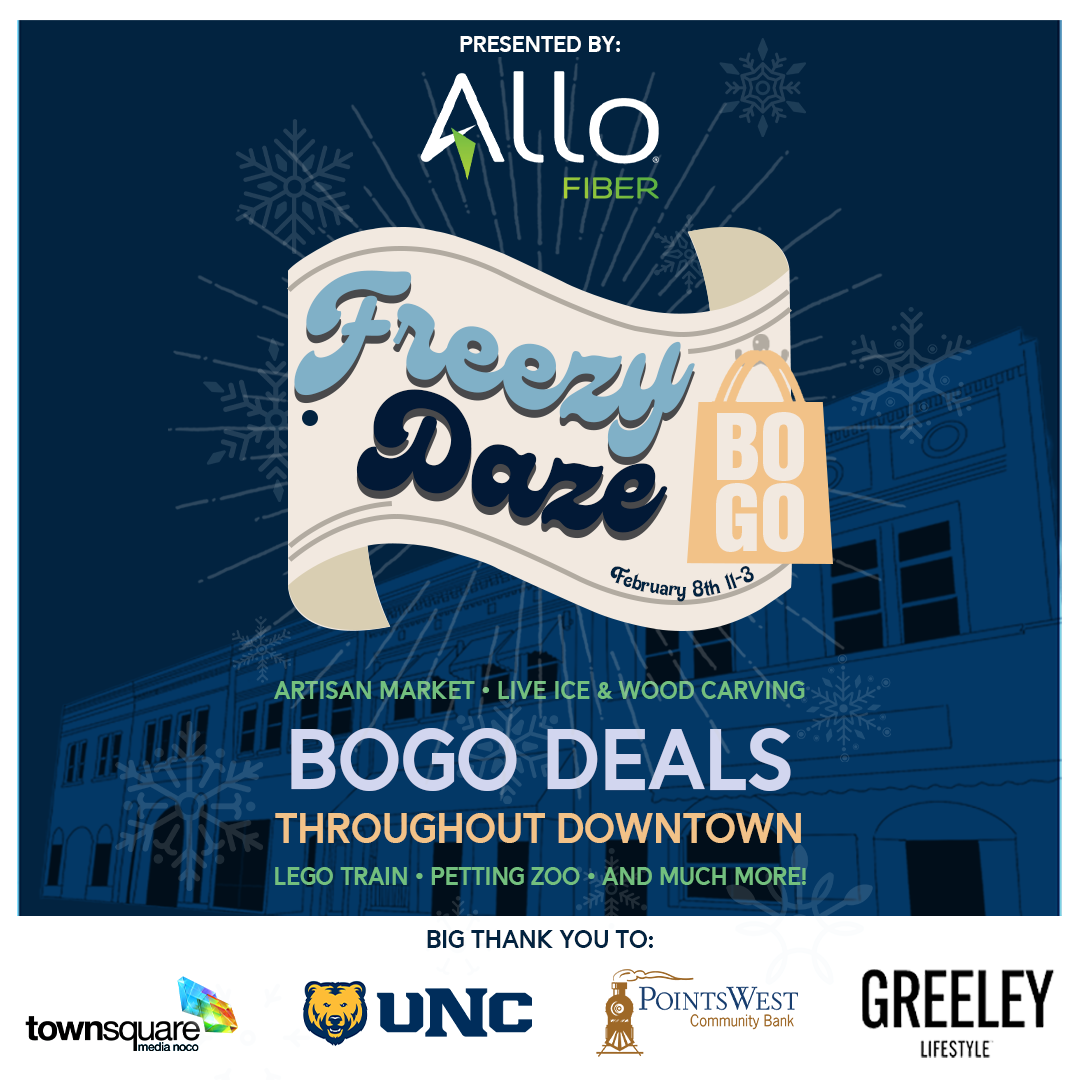 Downtown Greeley’s ‘Freezy Daze’ Brings Winter Fun with BOGO Deals, Ice Carving & More
