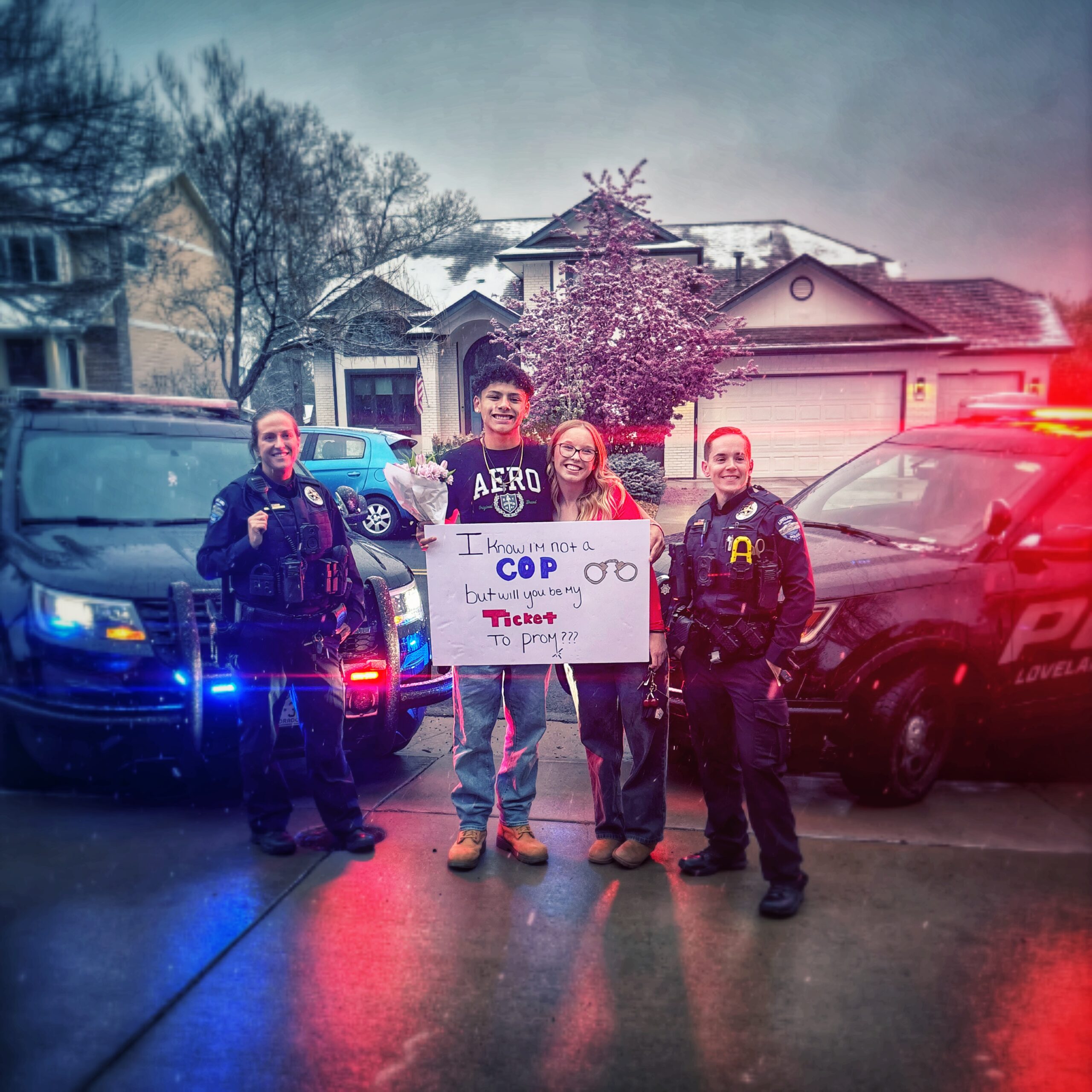 Loveland Police Help Teen Pull Off Creative Promposal Surprise