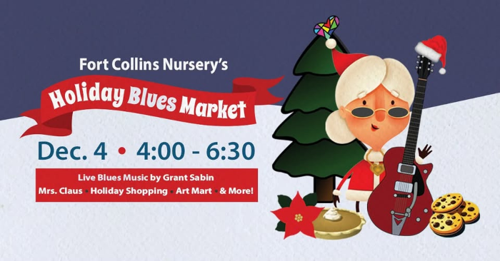 Holiday Blues Market Lights Up Fort Collins Nursery
