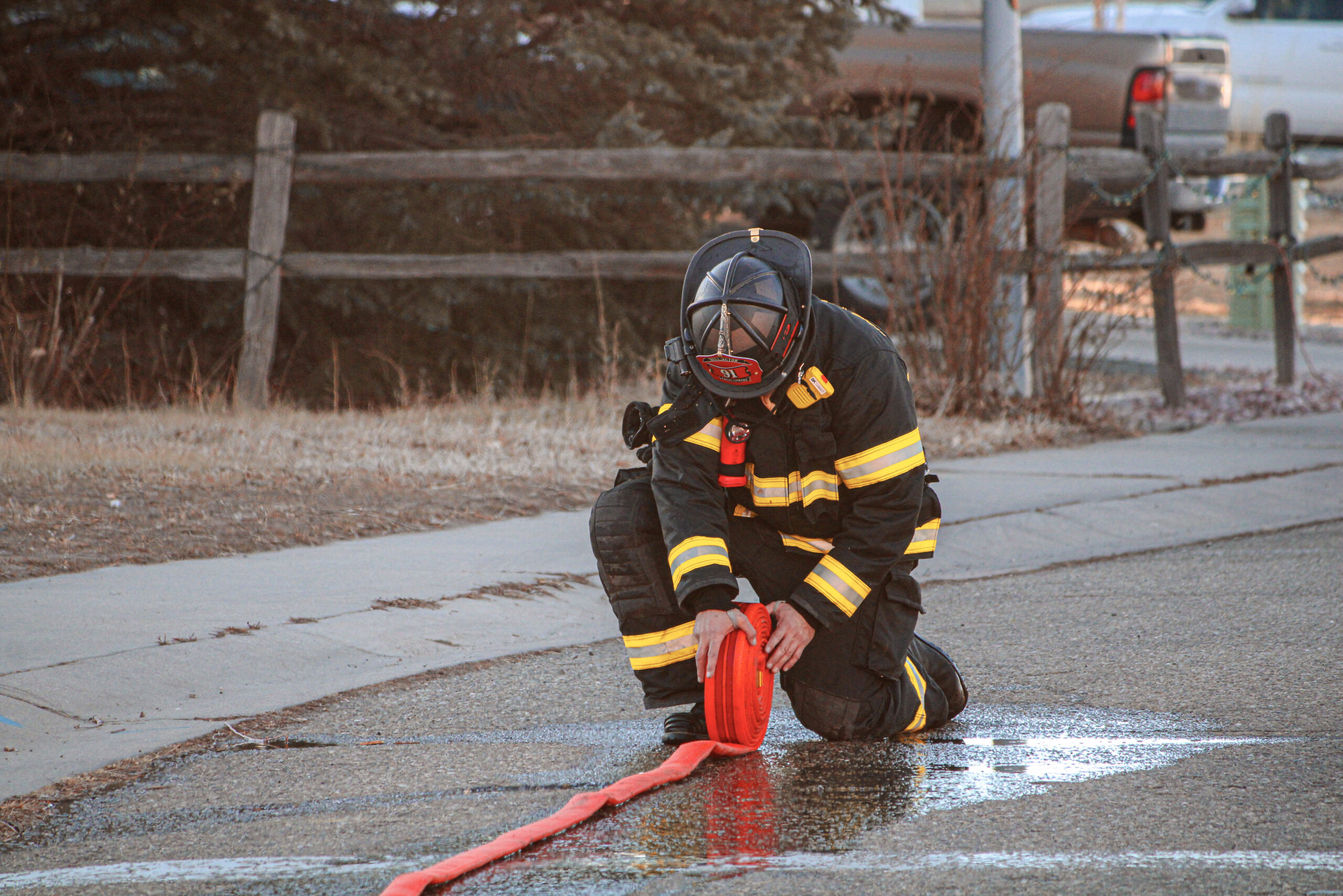 Early Morning Fire Displaces Wellington Resident