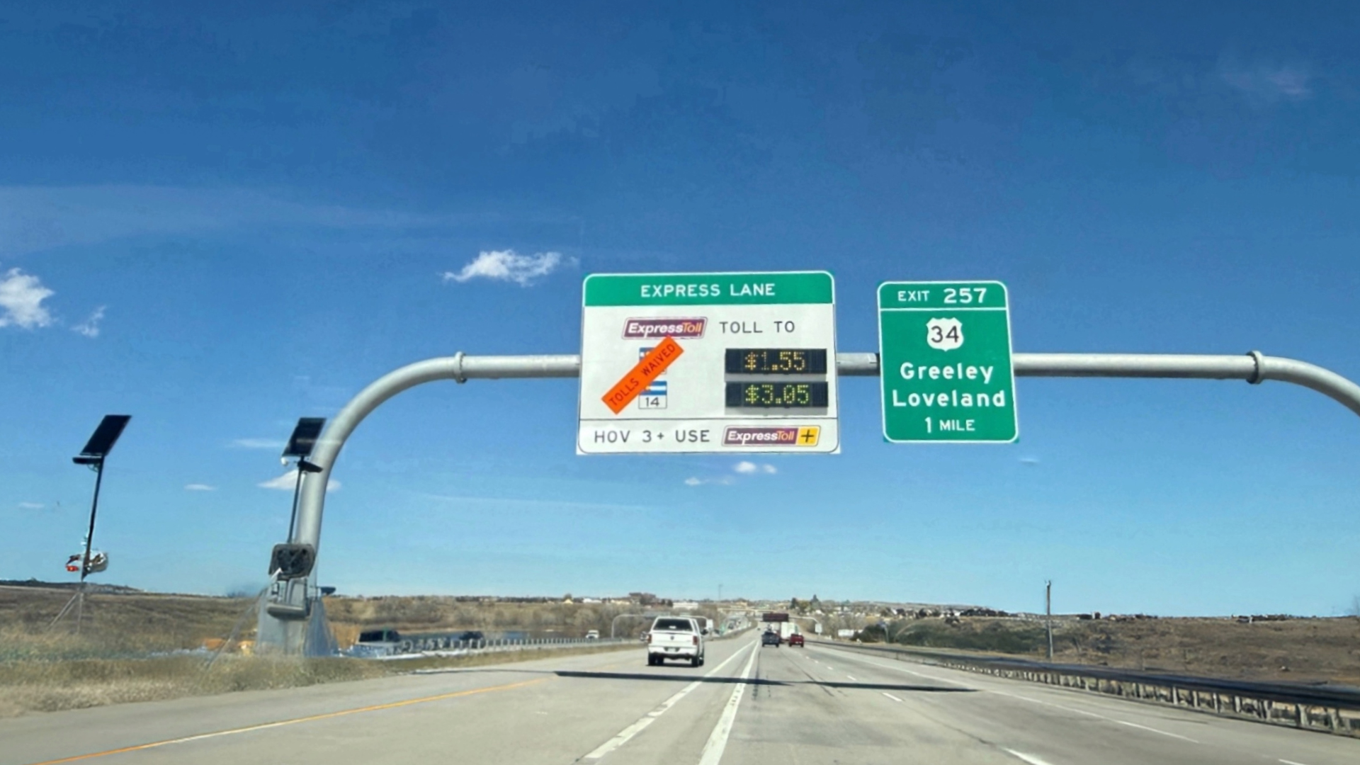 I-25 Express Lanes Begin Tolling April 7