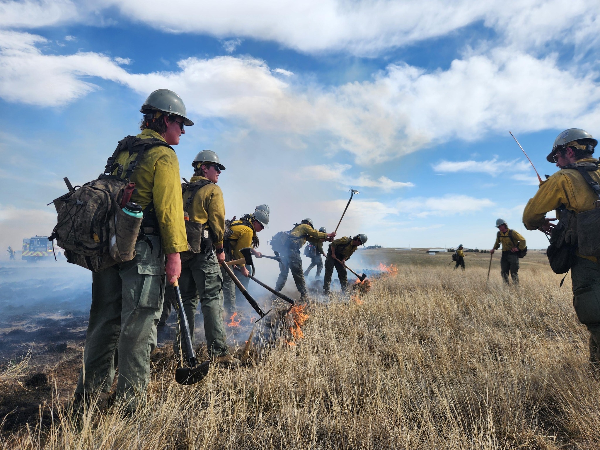 County Road 64 Fire Contained After Rapid Response Near Wellington