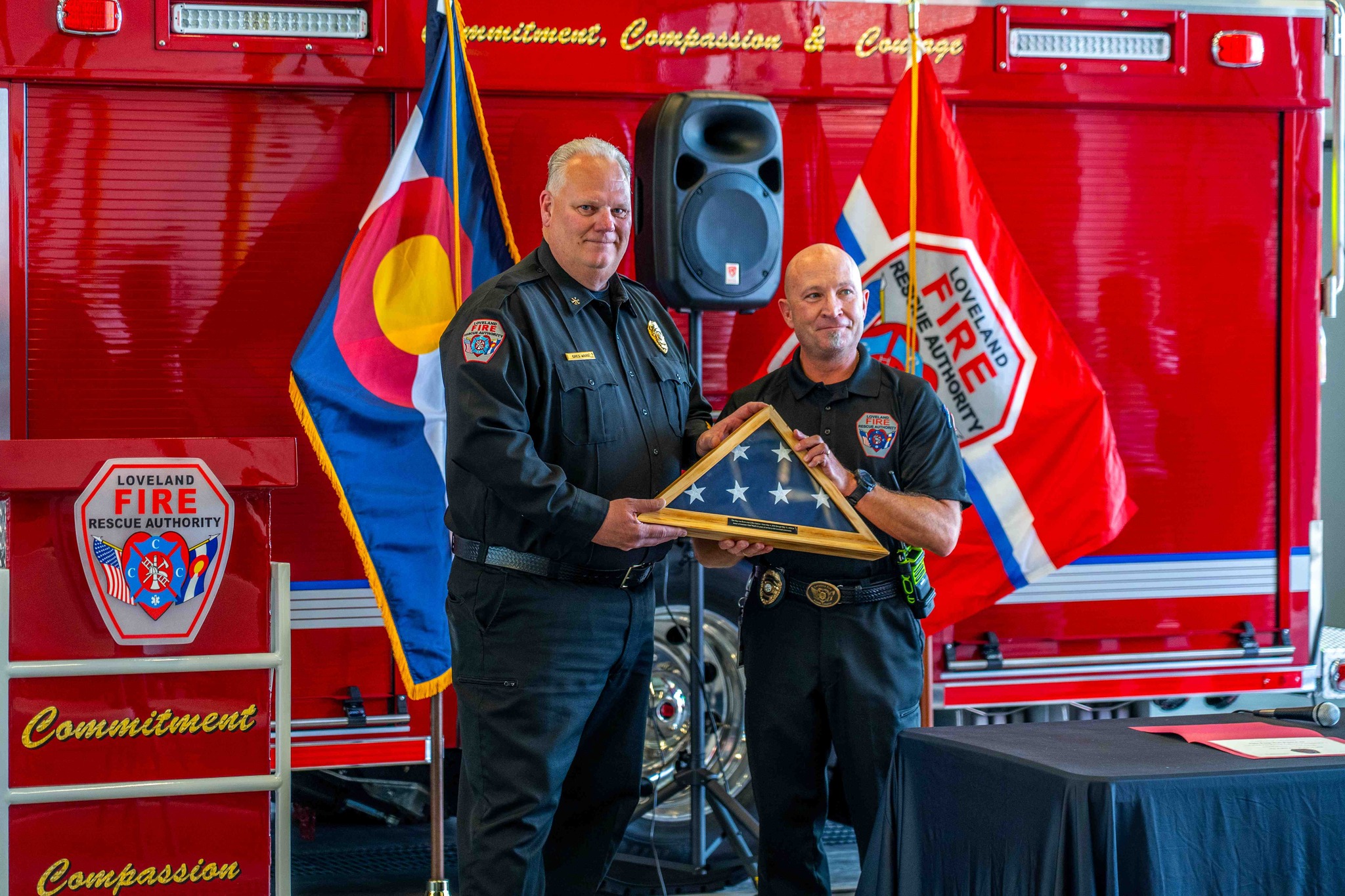 Loveland Fire Leader Honored After 31 Years