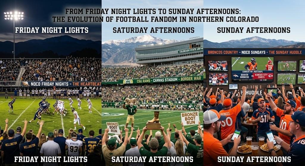 From Friday Night Lights to Sunday Afternoons: The Evolution of Football Fandom in Northern Colorado