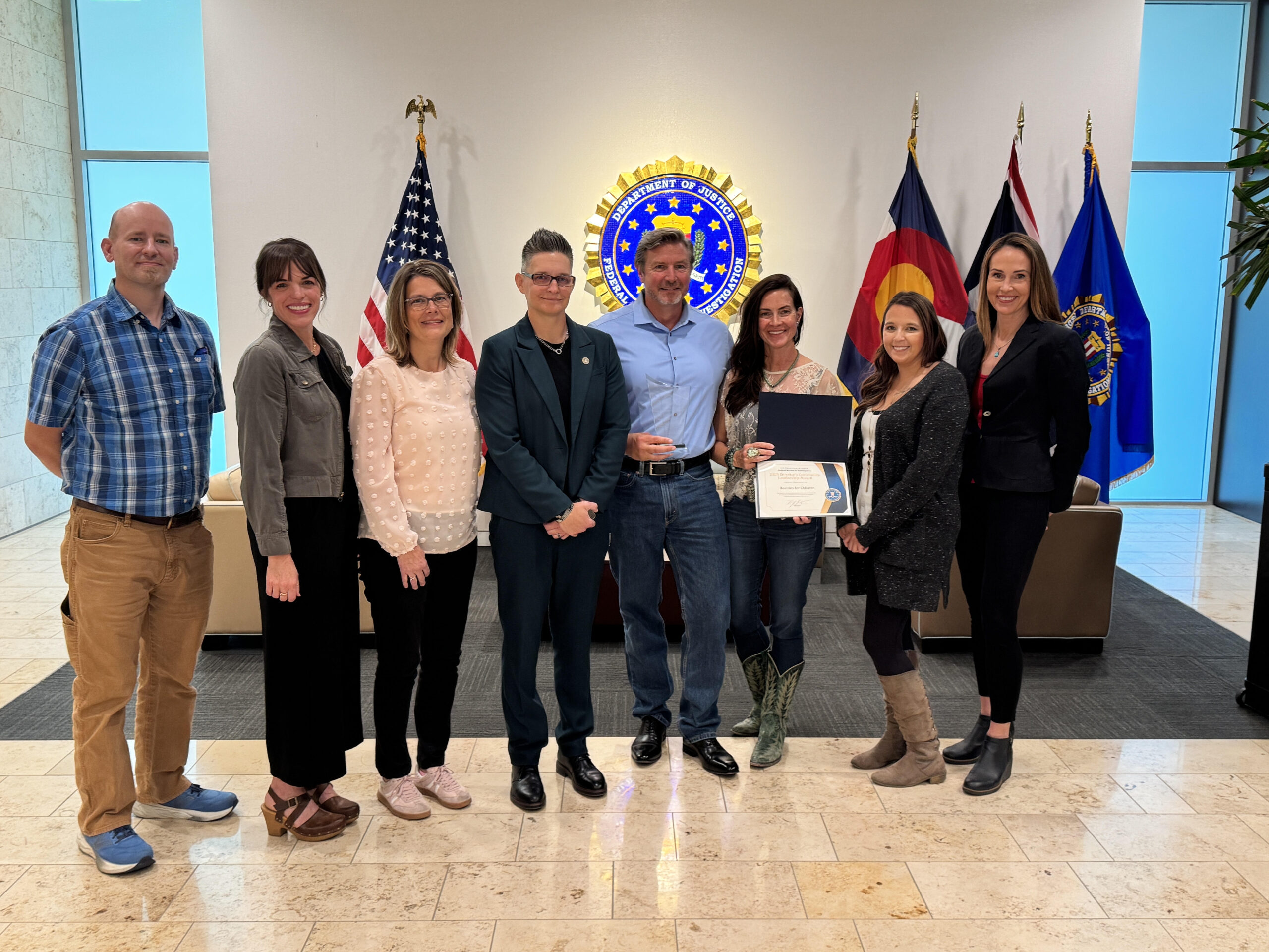 FBI Honors Realities for Children Leader
