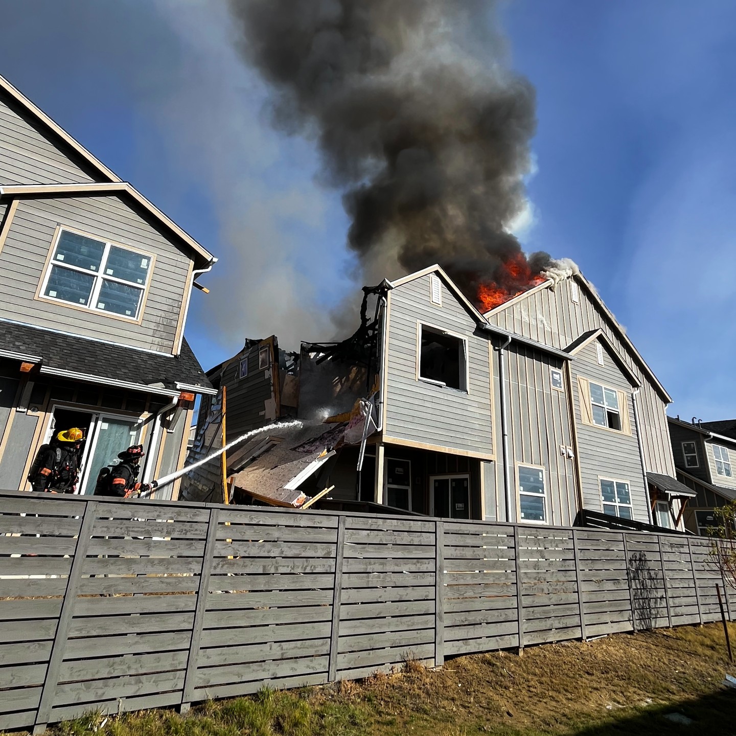 Explosion and Fire at Loveland Duplex Construction Site Injures Worker